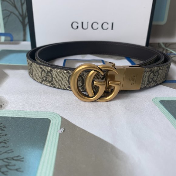GGMarmont Reversible Thin Leather BeltStyle ‎65941 main image 2